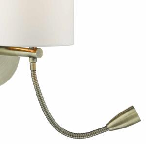 Där Lighting FET0775 - Aplică LED de perete FETA 1xE27/60W/230V + LED/1W alamă