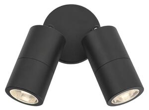 Där Lighting ORT0922 - Aplică LED de exterior ORTEGA, 2x GU10/5W/230V, IP65, negru