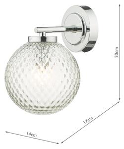 Där Lighting WAY0750 - Aplică de perete pentru baie WAYNE 1xG9/3W/230V IP44 crom