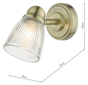 Där Lighting CED0775 - Lampă de perete pentru baie CEDRIC, 1xG9/25W/230V, IP44, din alamă