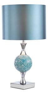 Där Lighting ELS4223 - Lampă de masă ELSA 1xE27/40W/230V albastru/crom lucios