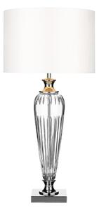 Där Lighting HIN4208 - Lampă de masă HINTON 1xE27/60W/230V alb/crom lucios