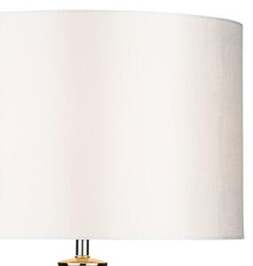 Där Lighting HIN4208 - Lampă de masă HINTON 1xE27/60W/230V alb/crom lucios
