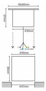 LED Iluminat acces exterior LED/4W/85-264V IP67 2800K