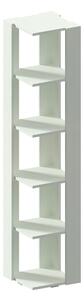 Biblioteca haaus Seth, Alb, 34 x 34 x 161.5 cm