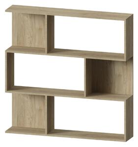 Biblioteca haaus Twino, Lemn Natural, 115 x 22 x 115 cm