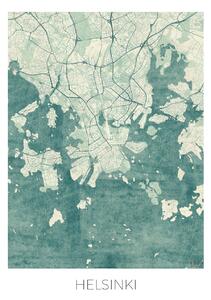 Harta Helsinki, Hubert Roguski, (30 x 40 cm)