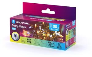 Aigostar - Ghirlandă de Crăciun LED pentru exterior, 100xLED, 8 funcții, 13 m, IP44, lumină caldă/rece