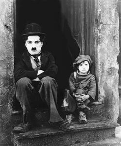 Fotografie Charles Chaplin And Jackie Coogan, (35 x 40 cm)