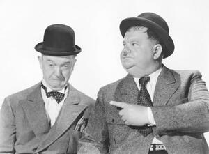 Fotografie Stan Laurel &nd Oliver Hardy - The Big Noise