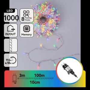 Aigostar - Ghirlandă LED de Crăciun pentru exterior 1000xLED/8 funcții 103m IP44 multicolor