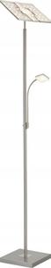 Briloner 1328-022 - lampă de podea LED dimerizabilă LED/21W/230V + LED/3,5W crom mat
