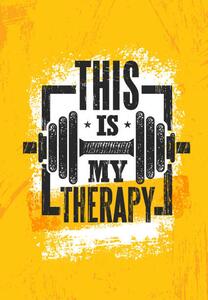 Ilustrație This Is My Therapy. Fitness Muscle, subtropica
