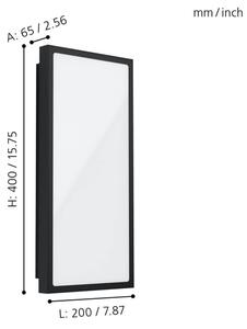 Aplică LED de exterior CASAZZA LED/16W/230V IP44 Eglo 99533