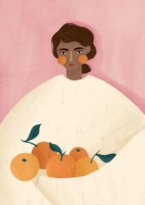 Ilustrare The Woman With the Oranges, Bea Muller, (30 x 40 cm)