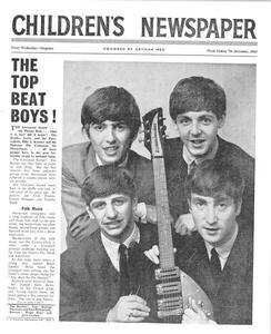 Fotografie de artă The Beatles, front page of 'The Children's Newspaper', December 1963, English School,, (35 x 40 cm)
