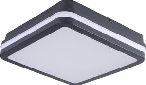 Plafonieră LED de exterior cu senzor Kanlux 38788 BENO 12/18W/230V 3000/3500/4000K IP65 antracit