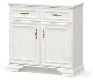 Comoda pin alb anderson IRYS, PAL laminat, 93x39x89 cm