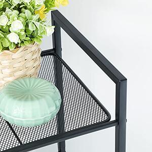 Raft, Songmics, Negru, 38x30x129.5 cm