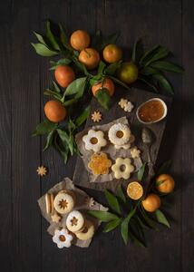 Fotografie de artă Mandarin Linzer Cookies, Diana Popescu, (30 x 40 cm)