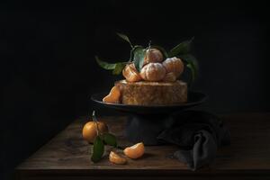 Fotografie de artă Polenta cake with sweet mandarines, Diana Popescu, (40 x 26.7 cm)