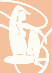 Ilustrare Pictufy Studio Woman Line Peach Fuzz, Pictufy Studio, (30 x 40 cm)
