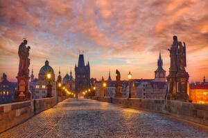 Fotografie de artă Wonderful sunrise on Charles Bridge, Prague., Konstantin Voronov, (40 x 26.7 cm)