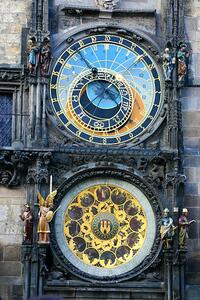 Fotografie de artă Astronomic clock in Prague, narcisa, (26.7 x 40 cm)