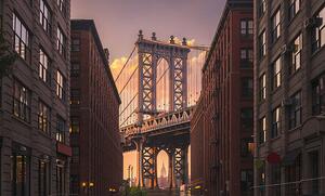 Fotografie de artă Manhattan Bridge, NYC, samfotograf, (40 x 24.6 cm)