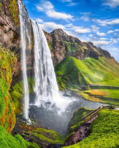 Fotografie de artă Fantastic Seljalandsfoss waterfall, Pilat666, (30 x 40 cm)