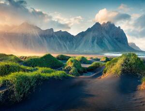 Fotografie de artă Black sand dunes on the Stokksnes headland, Andrew_Mayovskyy, (40 x 30 cm)