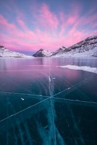 Fotografie de artă Frozen Lake Bianco, Bernina Pass, Switzerland, Roberto Moiola / Sysaworld, (26.7 x 40 cm)
