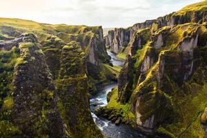 Fotografie de artă Fjadrargljufur canyon in Iceland, Stefan Cristian Cioata, (40 x 26.7 cm)