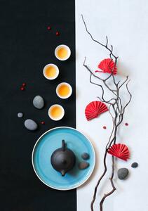 Fotografie de artă Trendy east asian afternoon tea still life., twomeows, (26.7 x 40 cm)