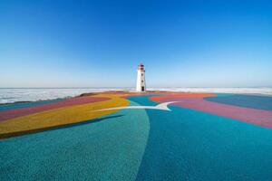 Fotografie de artă Colorful road by the sea, zhengshun tang, (40 x 26.7 cm)