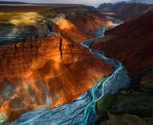 Fotografie de artă Red Mountain Grand Canyon, Yuhan Liao, (40 x 35 cm)