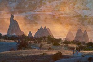 Fotografie de artă Sunset image of the rock formations, Izzet Keribar, (40 x 26.7 cm)