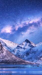 Fotografie de artă Scenic view of snowcapped mountains against, TSHEPO Tladi tt48 / 500px, (22.5 x 40 cm)