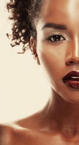 Fotografie de artă attractive african american woman closeup portrait, Cheschhh, (22.5 x 40 cm)