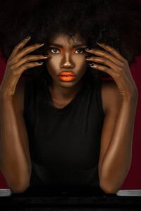 Fotografie de artă Clean & Serene Black Lady With, Phil Halfmann, (26.7 x 40 cm)