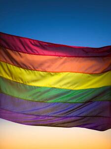 Fotografie Rainbow flag, Jonathan Knowles, (30 x 40 cm)