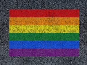 Fotografie de artă Rainbow drawn LGBT pride flag, mirsad sarajlic, (40 x 30 cm)