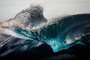 Fotografie de artă Extreme close up of thrashing emerald ocean waves, Philip Thurston, (40 x 26.7 cm)