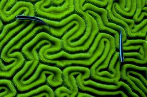 Fotografie de artă Grooved Brain Coral, Dash Shemtoob, (40 x 26.7 cm)