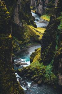 Fotografie Fjadrargljufur Canyon In Iceland, borchee, (26.7 x 40 cm)