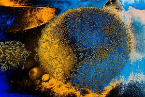 Ilustrație Macro shot of water oil emulsion, berkay, (40 x 26.7 cm)