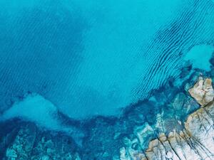Fotografie Clear blue sea and rocks, pixelfit, (40 x 30 cm)