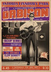 Poster Roy Orbison - Astoria Finsbury Park 1965, (59.4 x 84 cm)