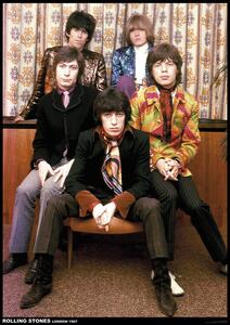 Poster Rolling Stones - Band colour 1967