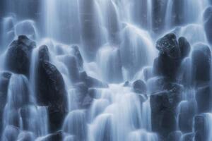 Fotografie Details of Waterfall, Ramona Falls, TerenceLeezy
